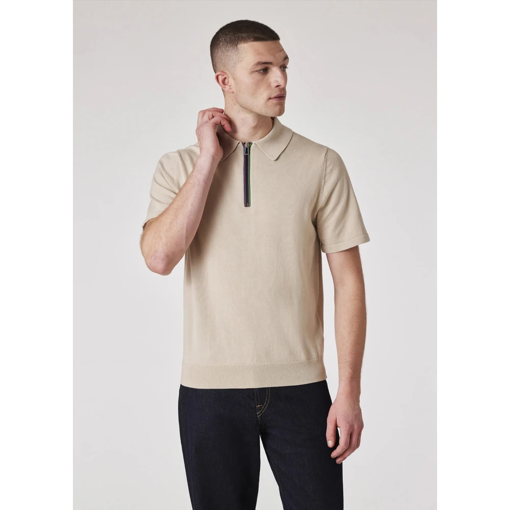 PS By Paul Smith Klassiek Poloshirt in Diverse Kleuren Beige Heren