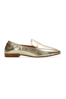 Ella Guld Läder Slip-On Sko