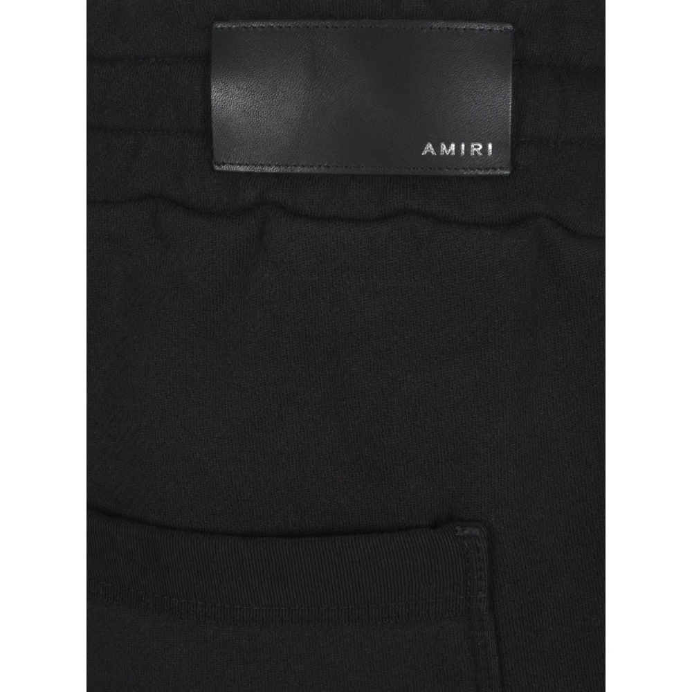 Amiri Logo Patch Straight Leg Broek Black Heren