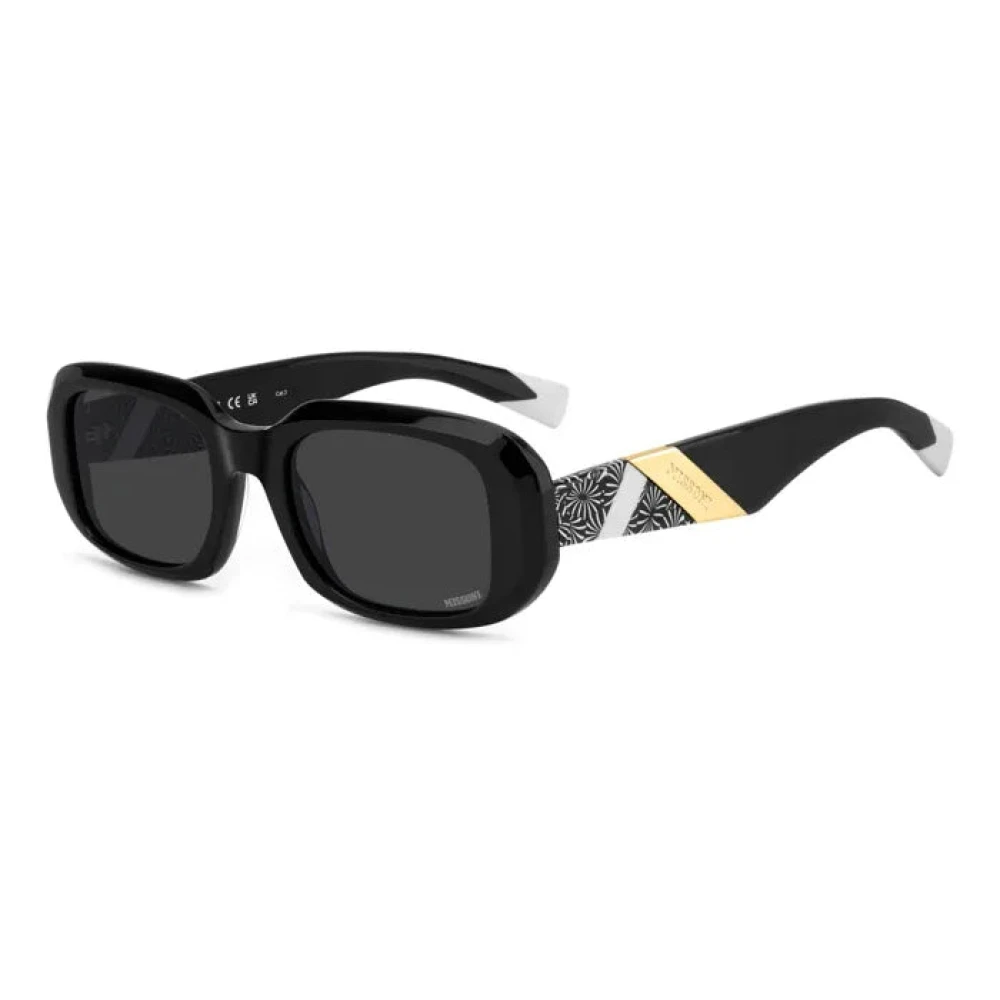 Missoni Women's Black Rectangular Sunglasses - Sunglasses - 52 Mm - Accessories