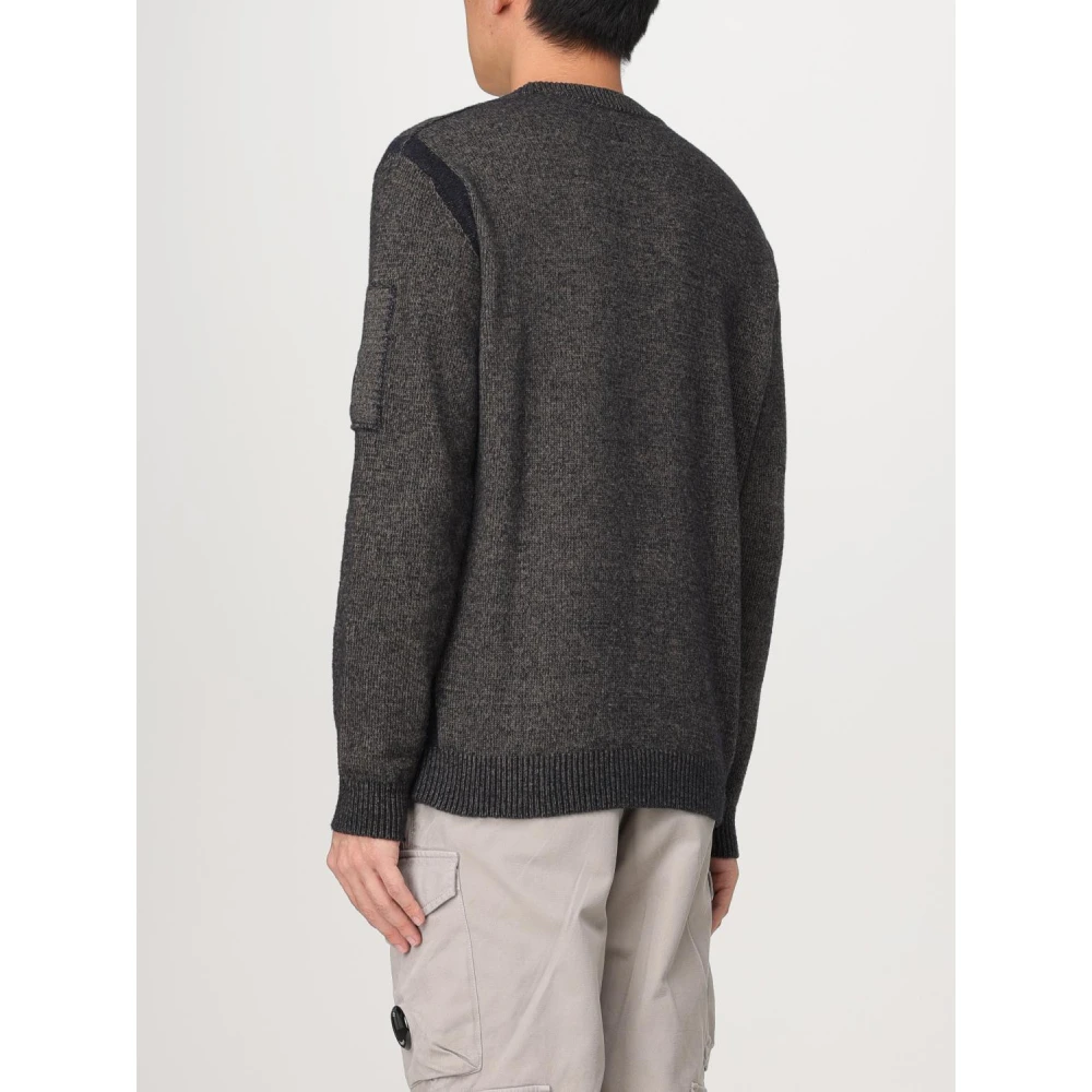 C.P. Company Bruine Crewneck Sweater Gray Heren