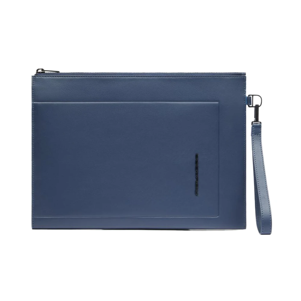 Piquadro Homme Bleu Sacs, Taille: One Size Pochette En Cuir Avec Compartiment Pour Ipad®Pro 11 Et Poche Pour Airpods®