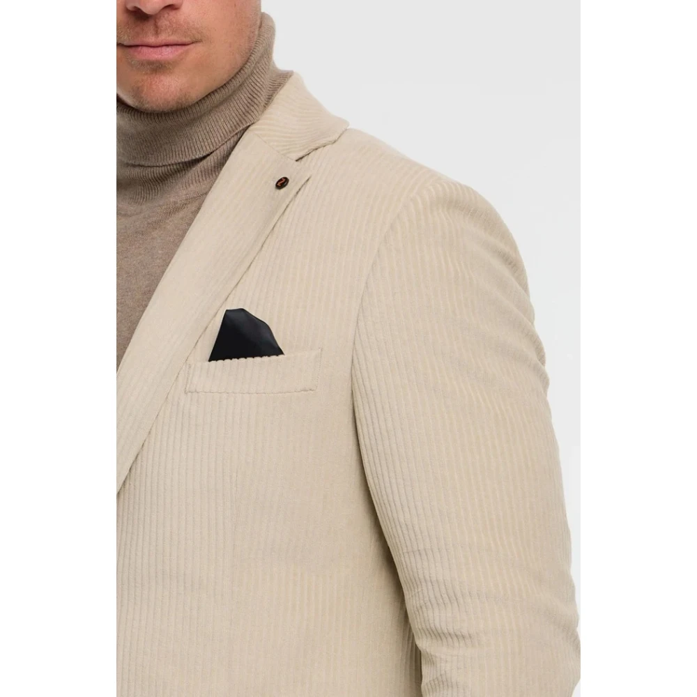 Zuitable Stijlvolle Heren Blazer Beige Heren