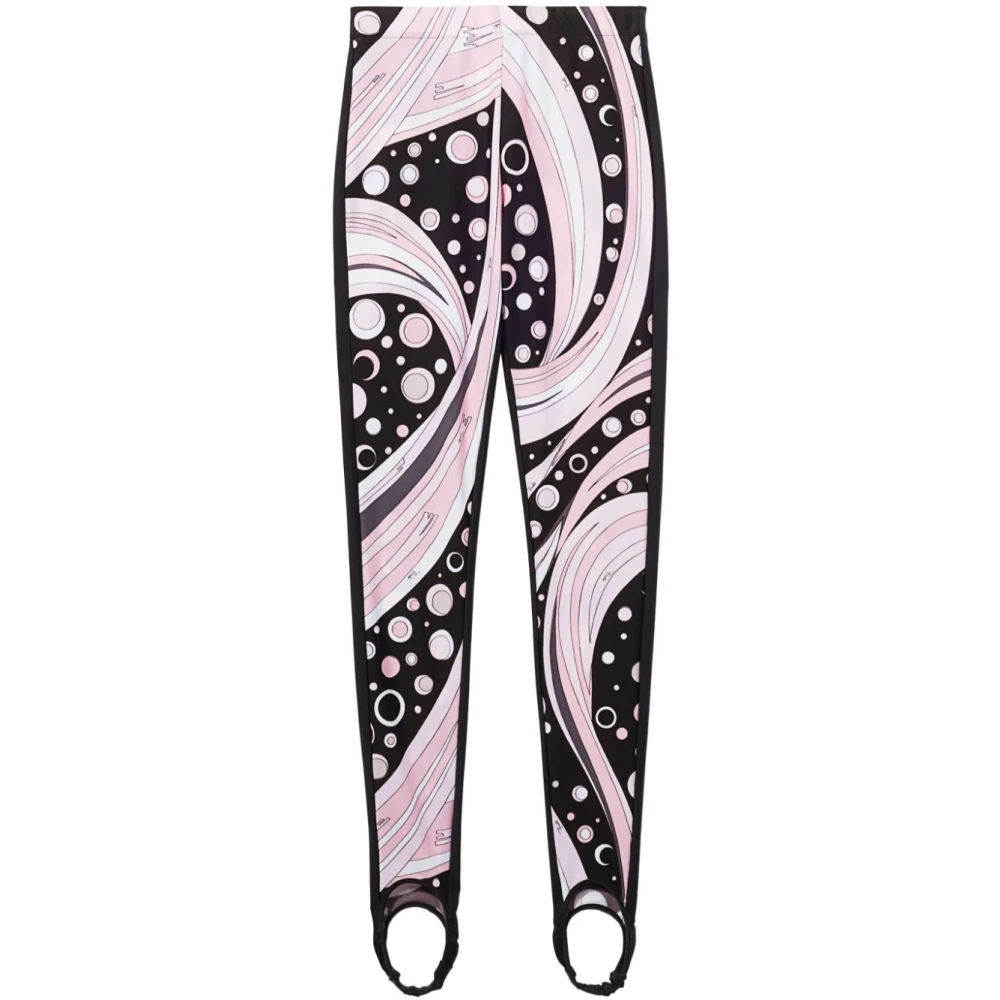 EMILIO PUCCI Stijlvolle Bianco Nero Rosa Broek Aw24 Multicolor Dames