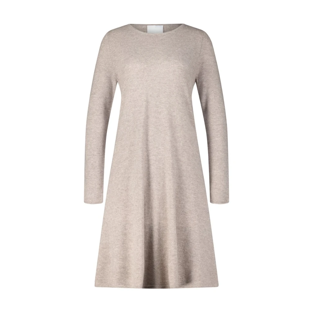 Allude Kasjmier Gebreide Jurk Beige Dames