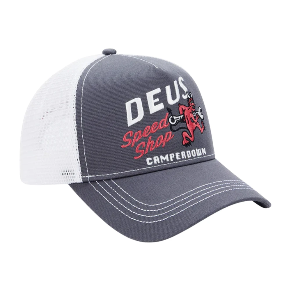 Deus Ex Machina Men's Gray Hats & Caps, One Size, Dogleg Trucker Cap