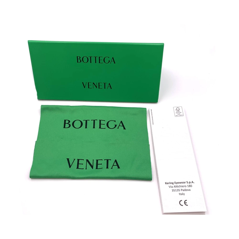 Bottega Veneta Vierkant montuur bril New Classic stijl Red Dames