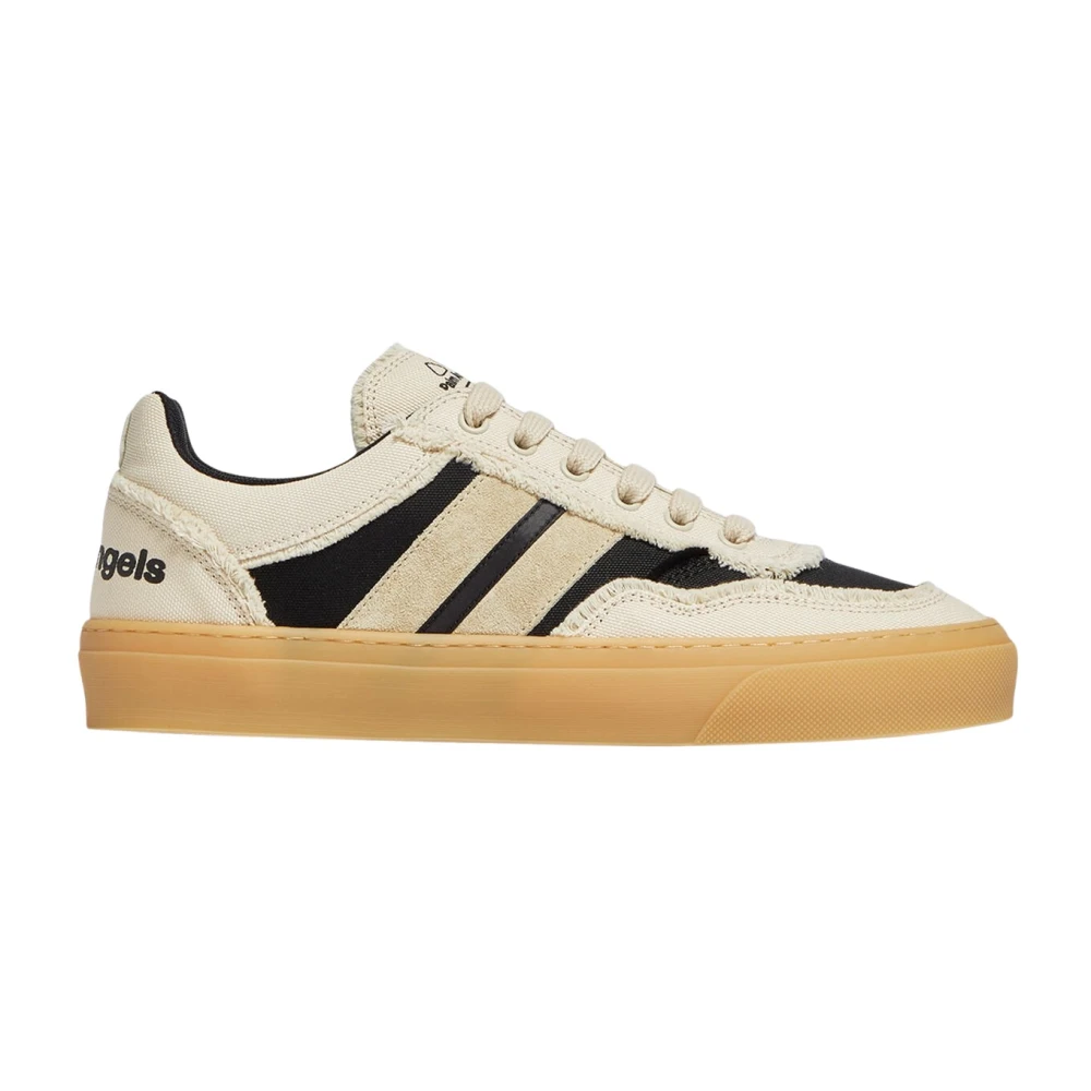 Moncler Men's Beige Monaco2 Canvas Leather Trainers - Sneakers - 6 Uk - Shoes