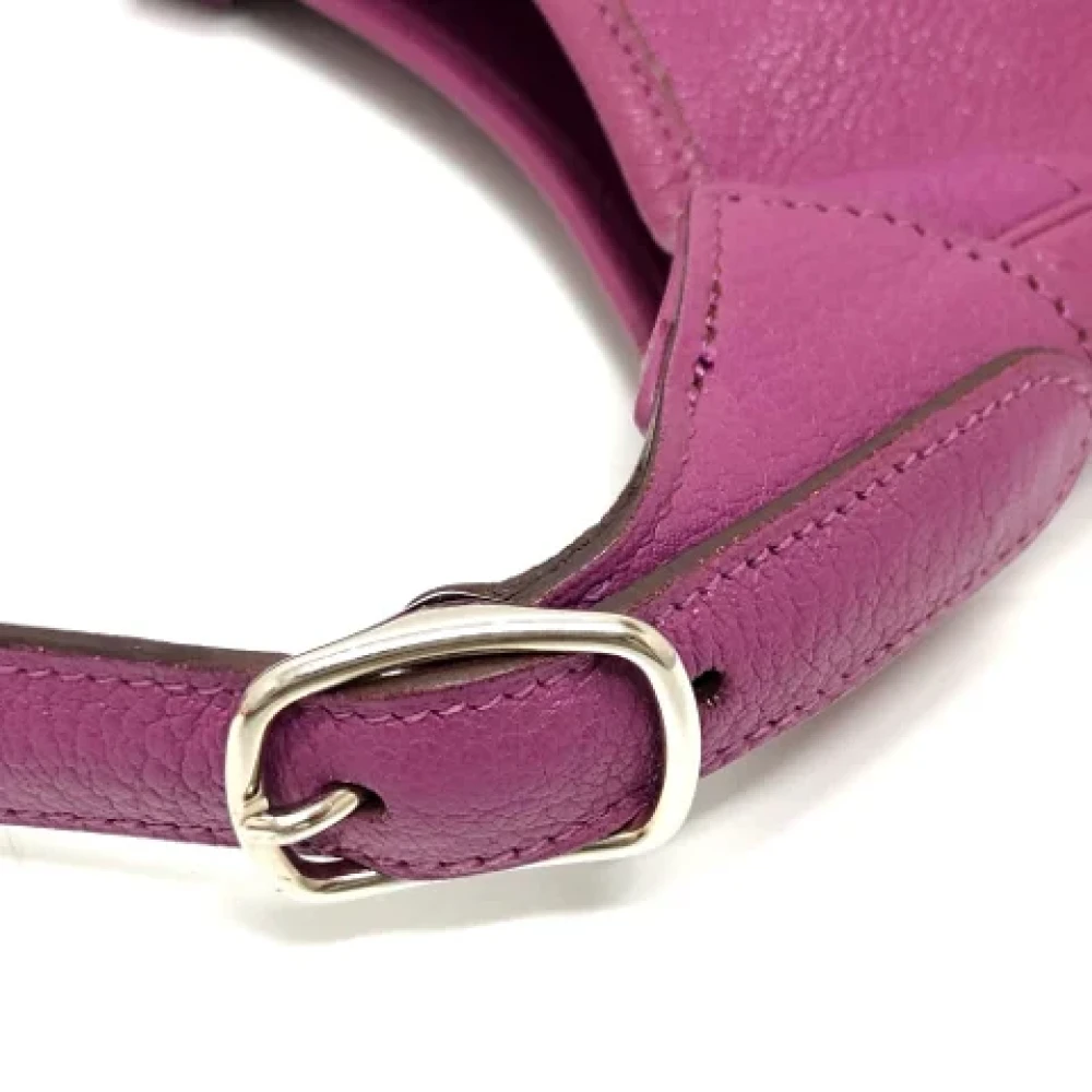 Hermès Vintage Pre-owned Leather shoulder-bags Purple Dames