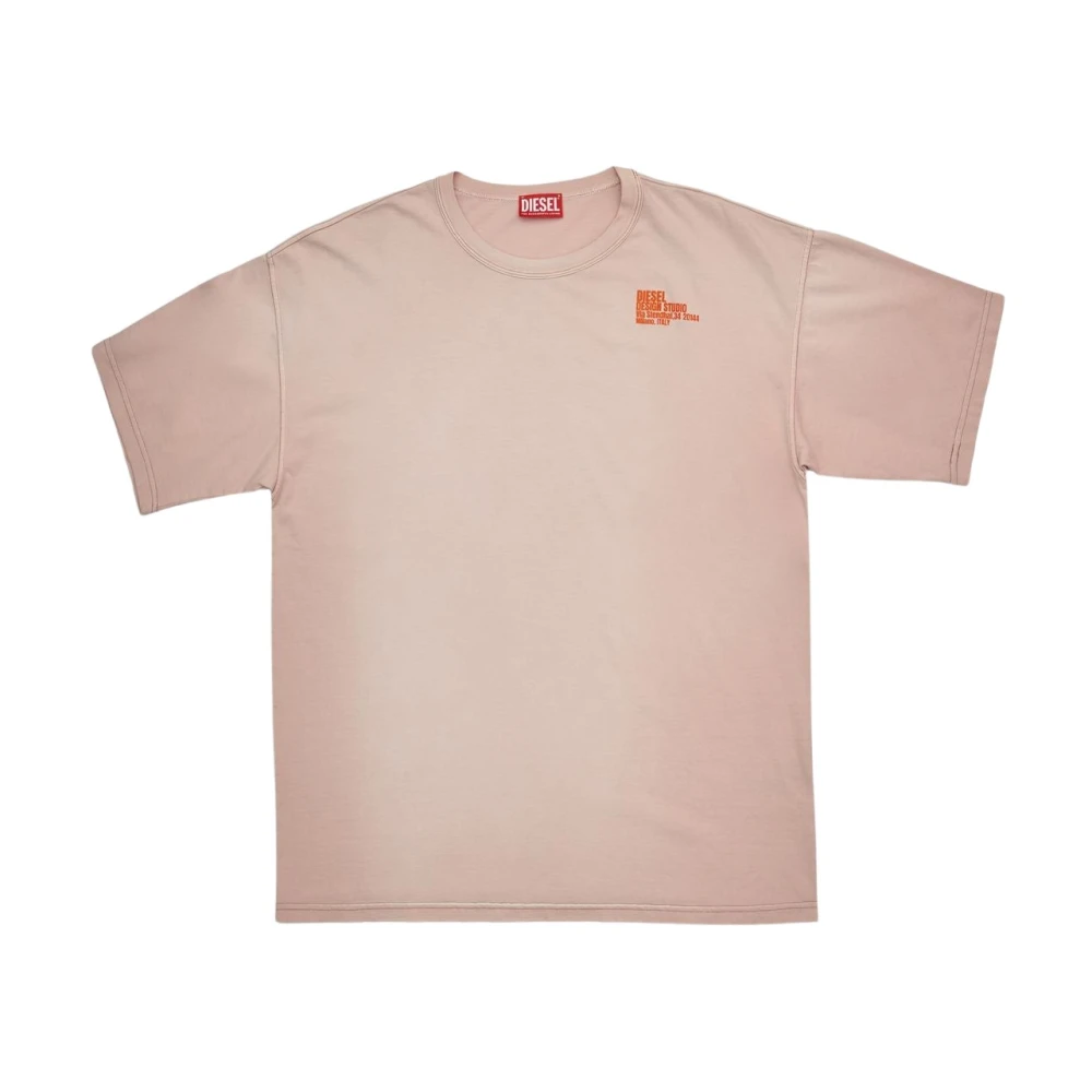 Diesel Rosa T-Shirt Collectie Pink Heren