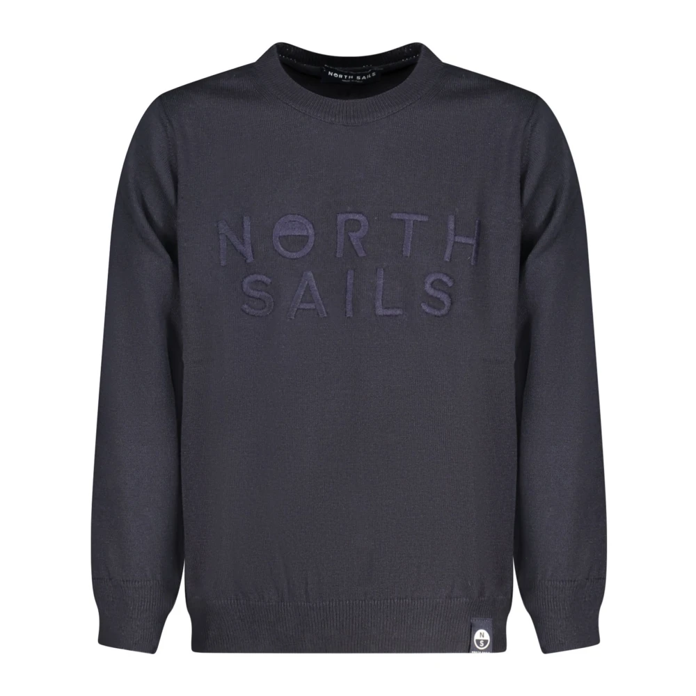 North Sails Unisex Kids Blue Kids Sweatshirts, 6 Y, Crewneck Jumper With Embroidery