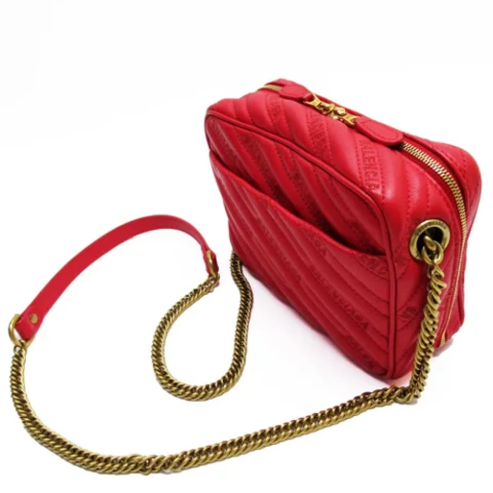 Balenciaga Vintage Pre-owned Leather balenciaga-bags Red Dames