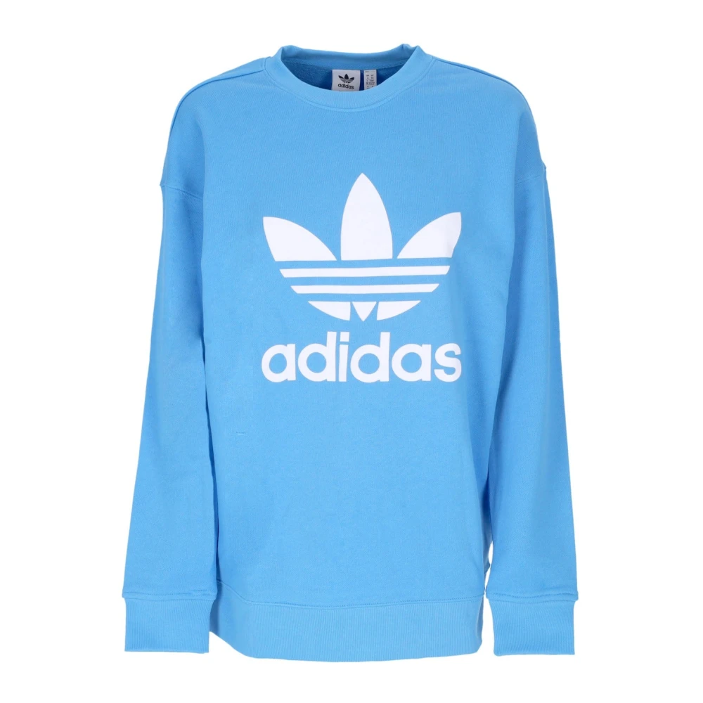 Adidas Women's Blue Long Sleeve Training Tops, L, Lightweight Crewneck Sweatshirt