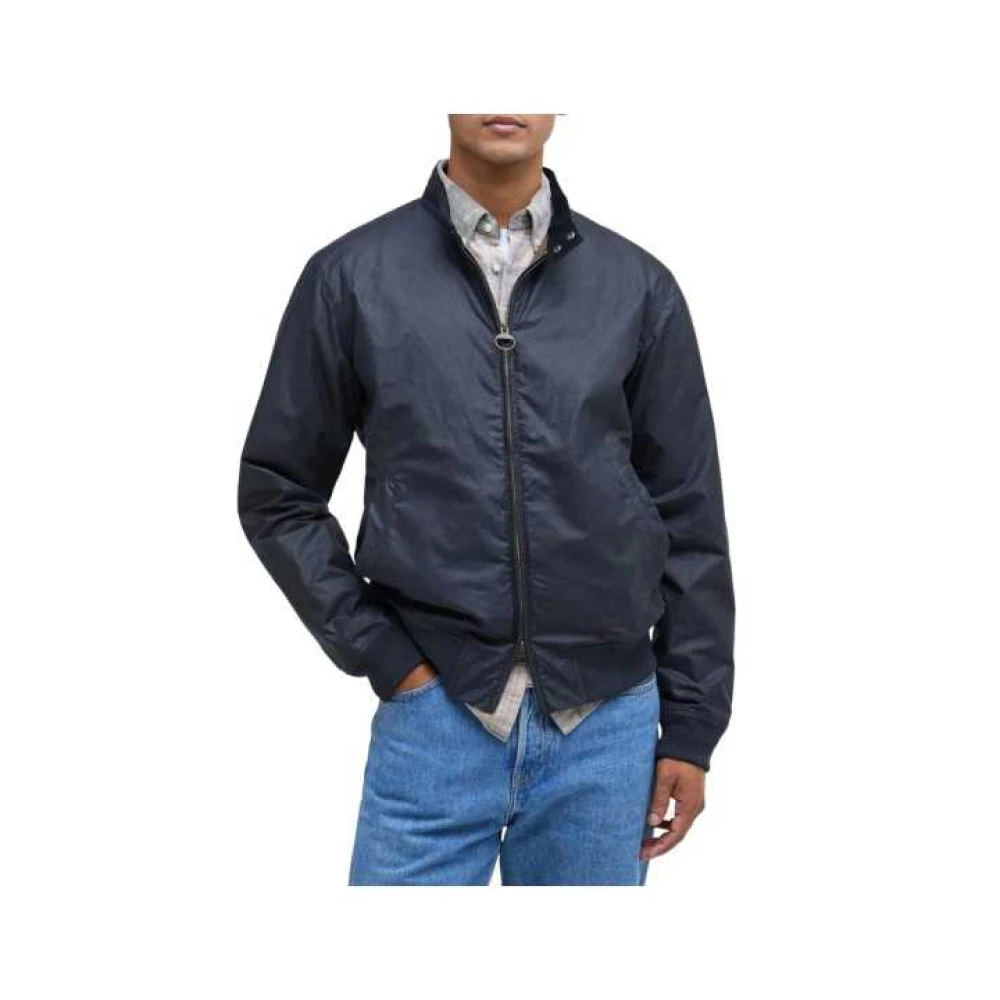 Barbour Men's Blue Royston Wax Jacket - Bomber Jackets - S - Jackets