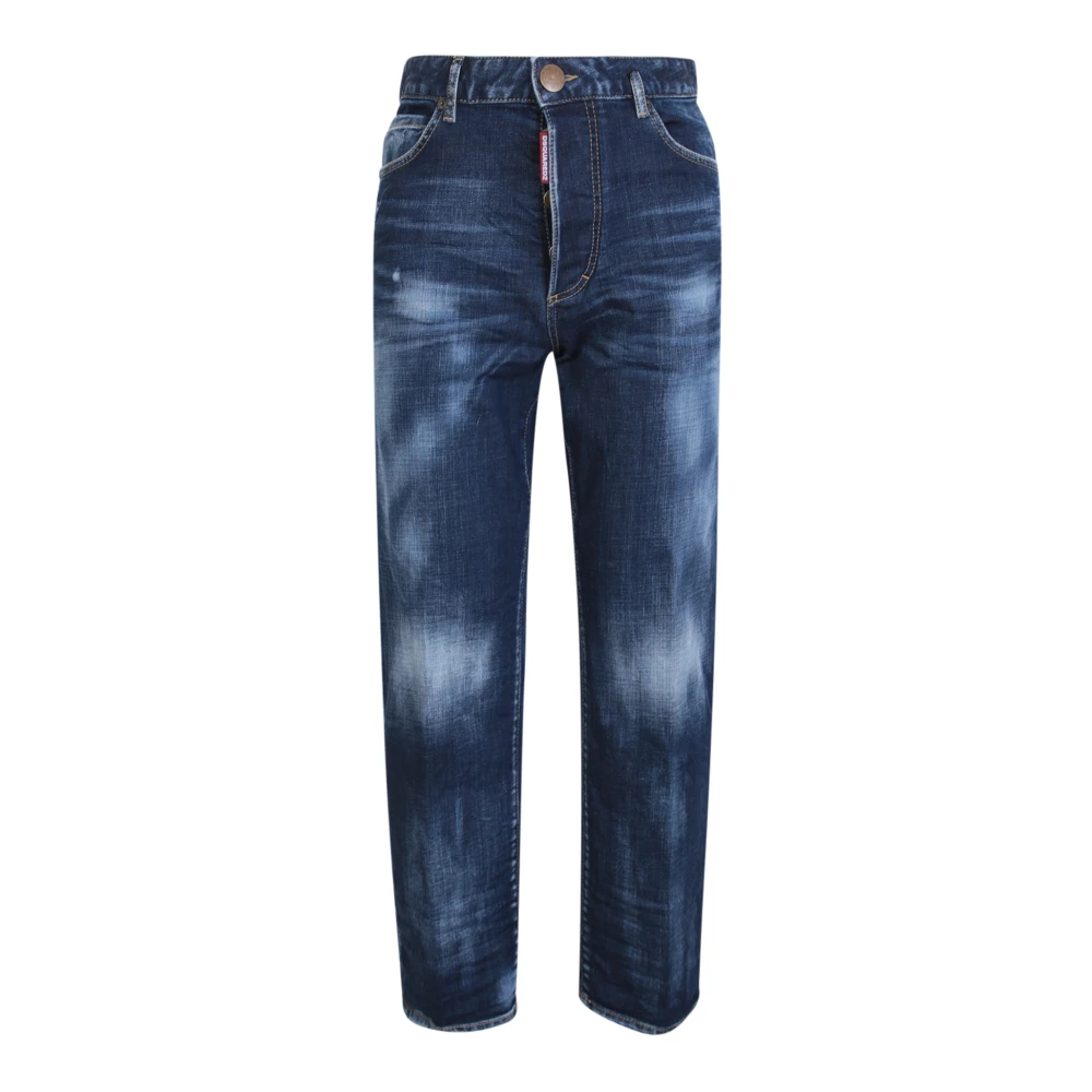 Dsquared2 Women's Blue Jeans With Distressed Effect