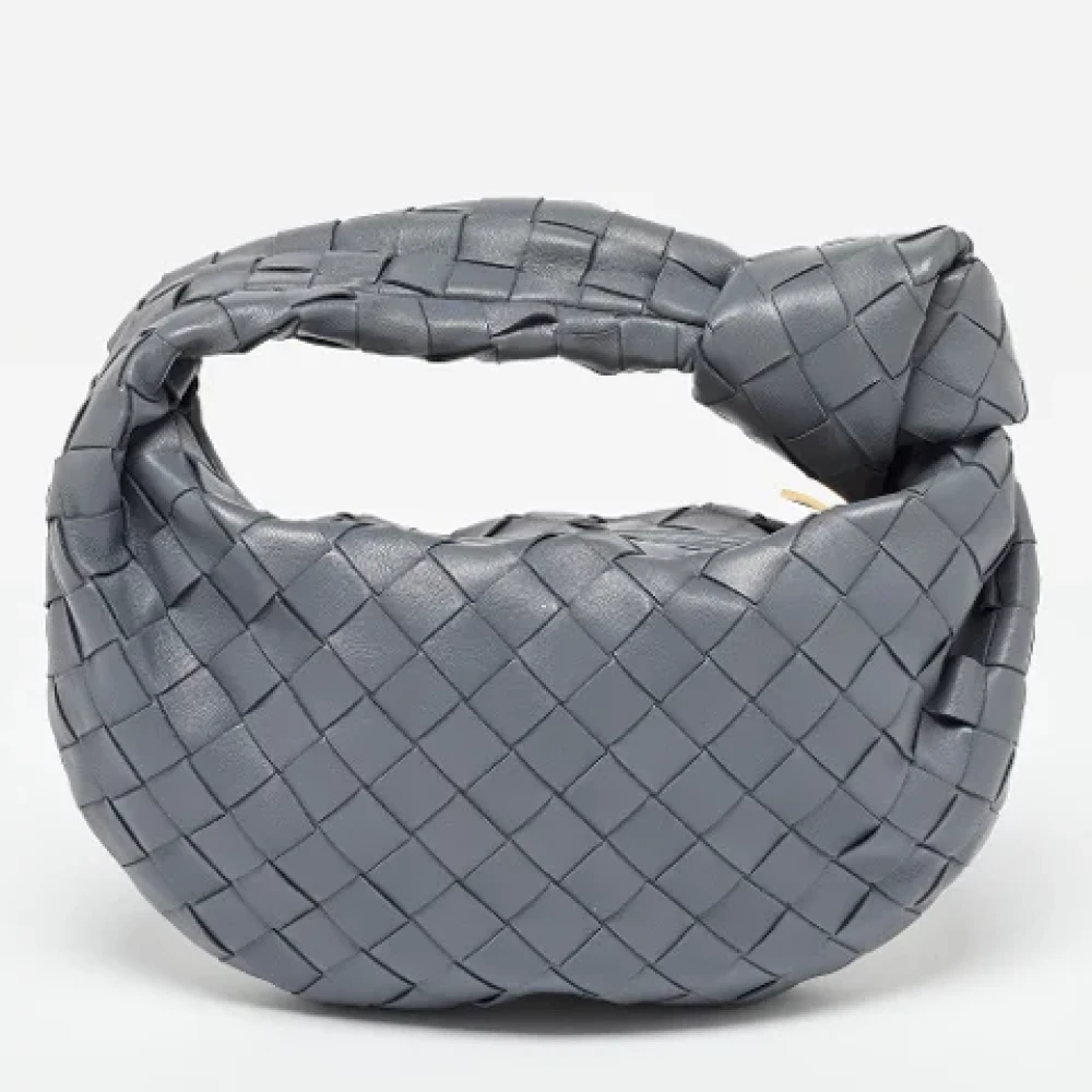 Bottega Veneta Vintage Pre-owned Leather handbags Gray Dames