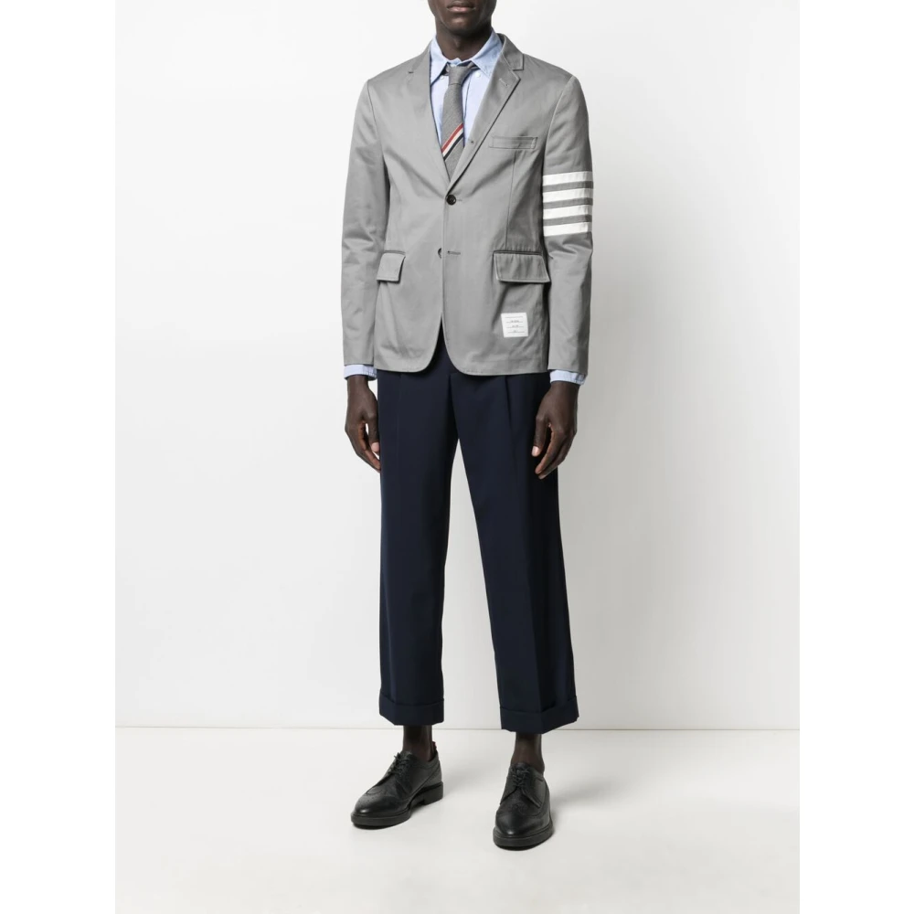 Thom Browne Blauw Klassiek Overhemd Blue Heren
