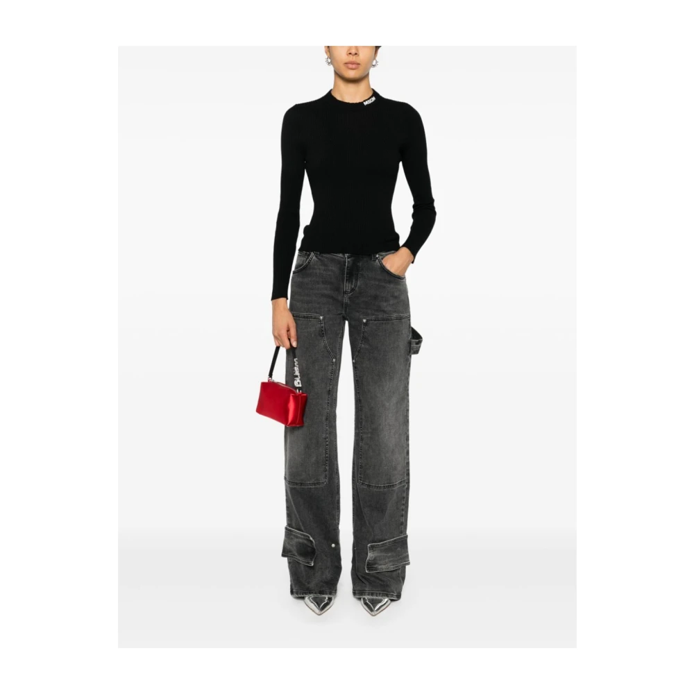 Msgm Stijlvolle Sweater voor Mannen en Vrouwen Black Dames