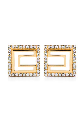 gold-tone-logo-earrings-pair
