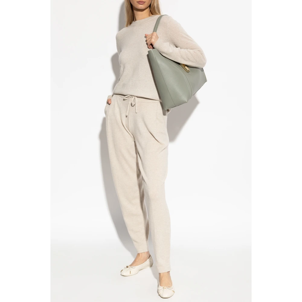 Lisa Yang Kasjmierbroek Beige Dames