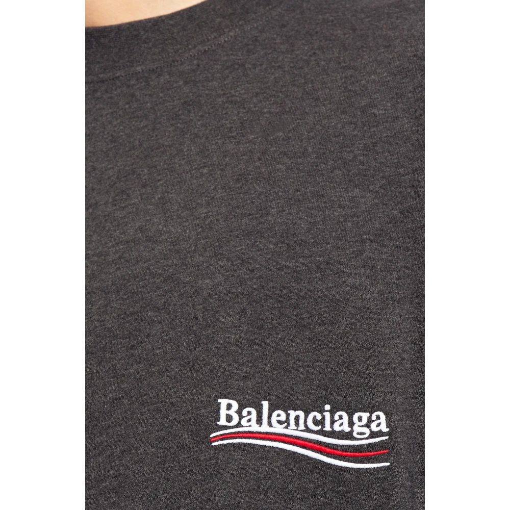 Balenciaga T-shirt met logo Gray Heren