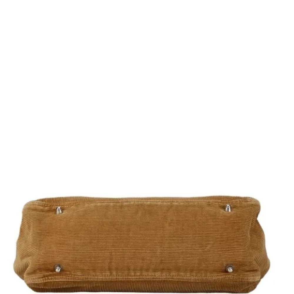 Fendi Vintage Pre-owned Leather handbags Beige Dames
