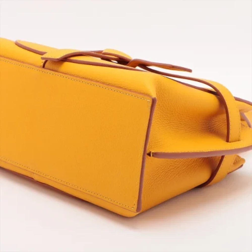 Loewe Pre-owned Leather handbags Yellow Dames