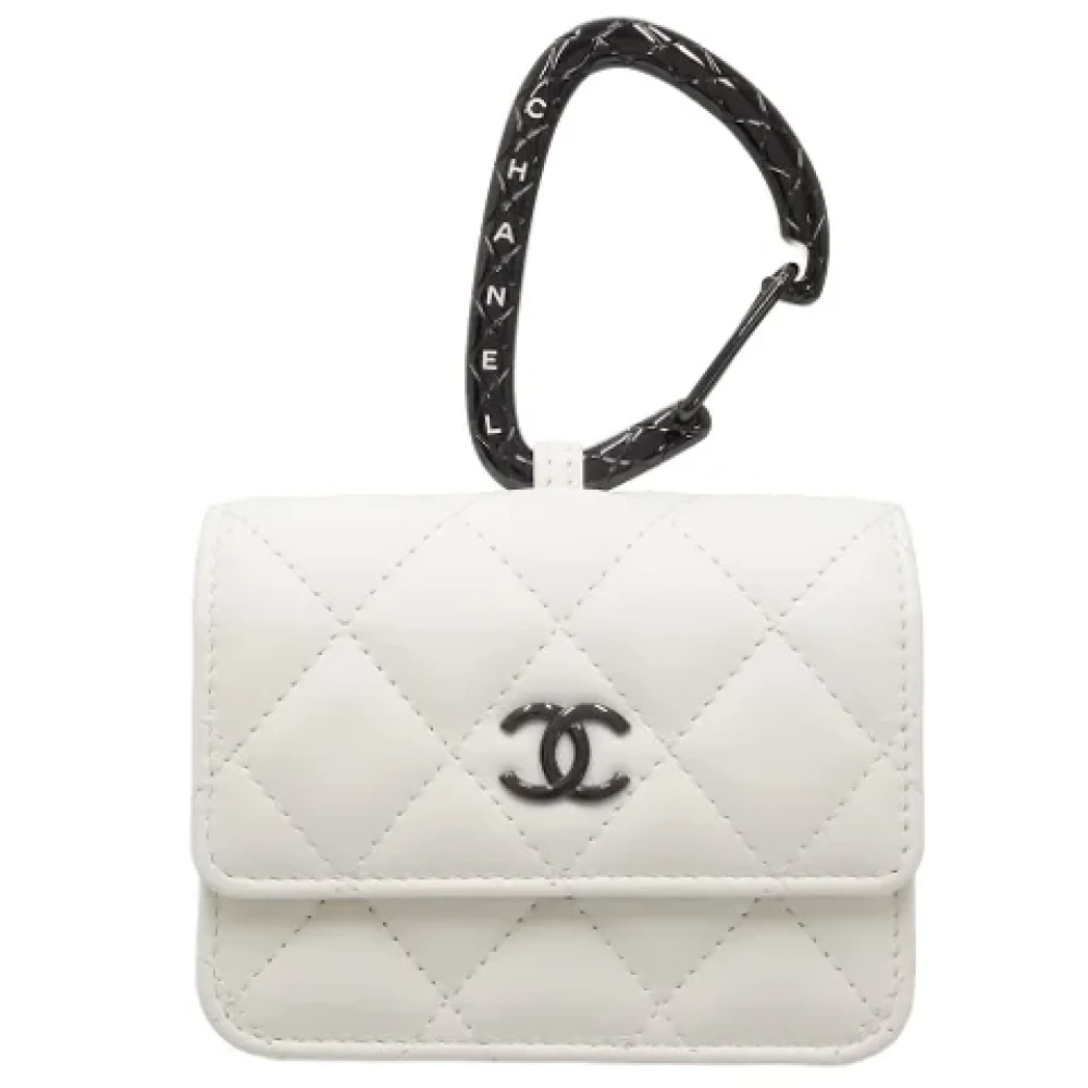 Chanel Vintage Pre-owned Leather wallets White Dames