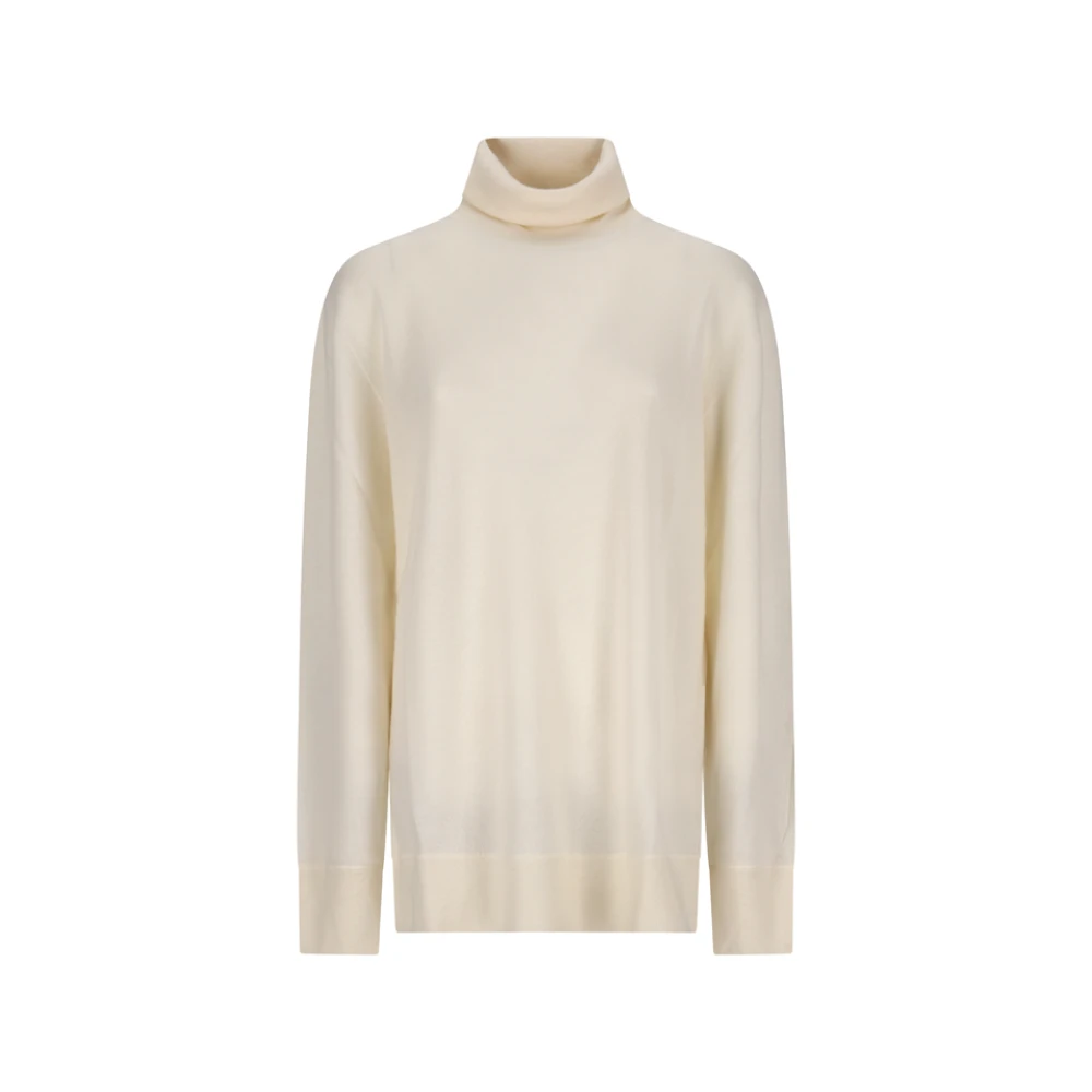 The Row Beige Lizzy Top - Female - Turtlenecks - S - Knitwear