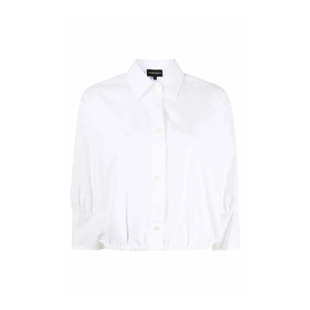 Emporio Armani Vrouw Wit Te Casual Overhemden 3K2c682n0fz0100