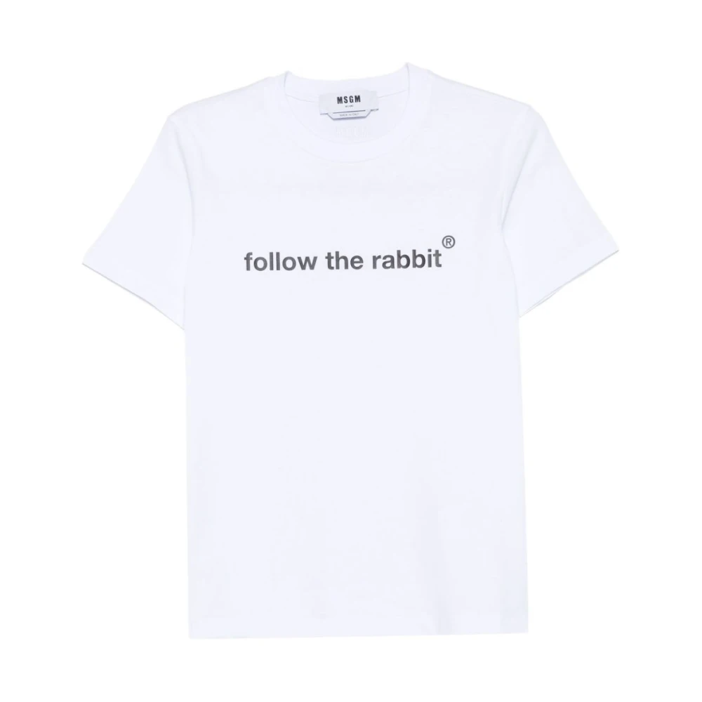 Msgm - Tops > T-Shirts - White - Msgm - Modalova