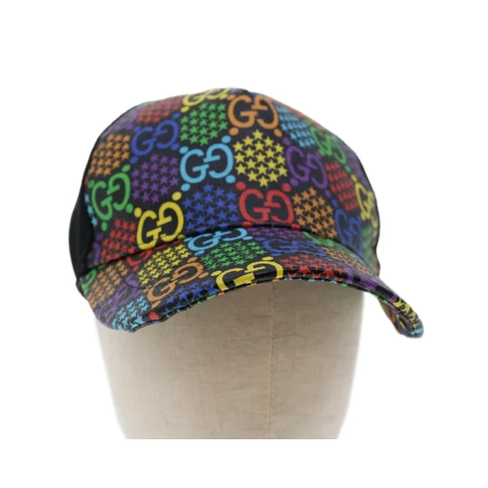 Gucci Vintage Pre-owned Läder hattar-och-kepsar Multicolor, Unisex