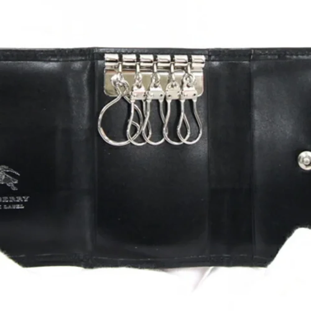 Burberry Vintage Pre-owned Leather home-office Black Dames