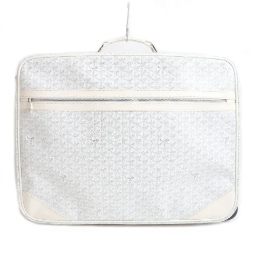 Goyard Vintage Pre-owned Leather travel-bags White Dames