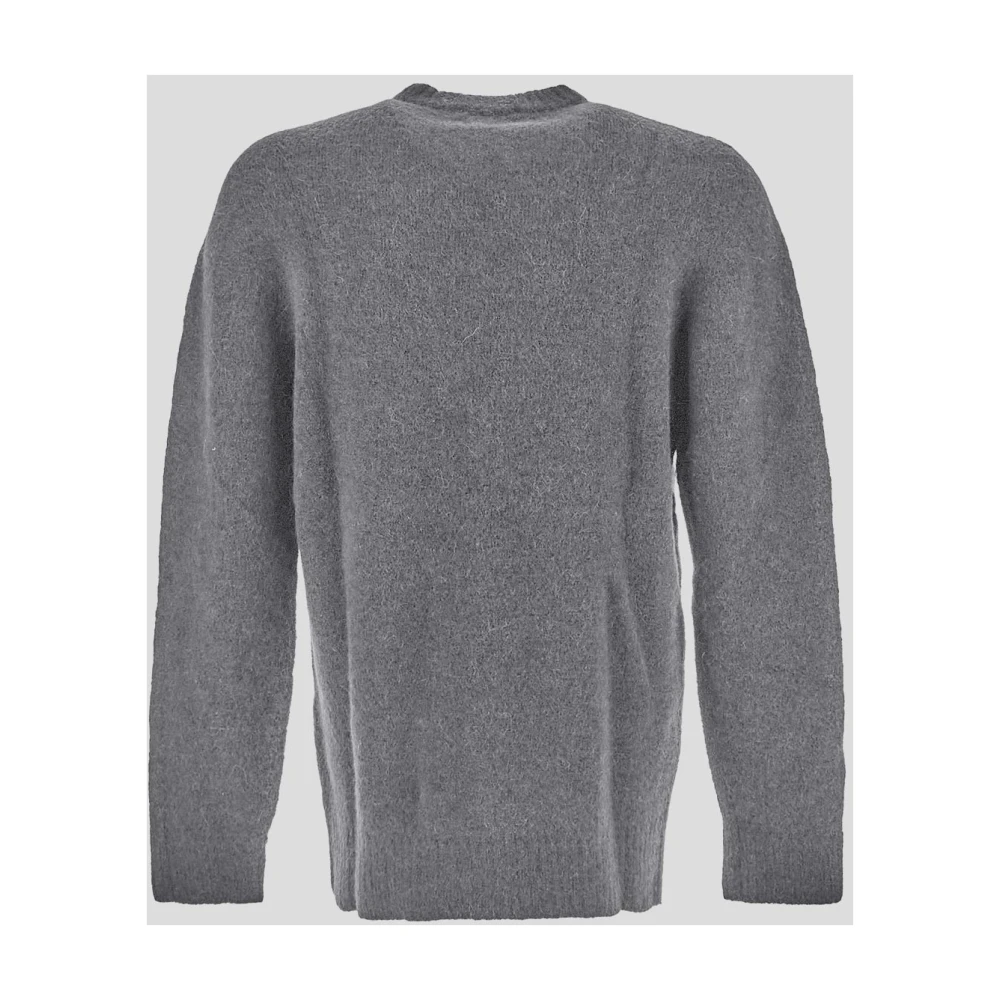 Laneus Alpaca Crewneck Gebreid Gray Heren