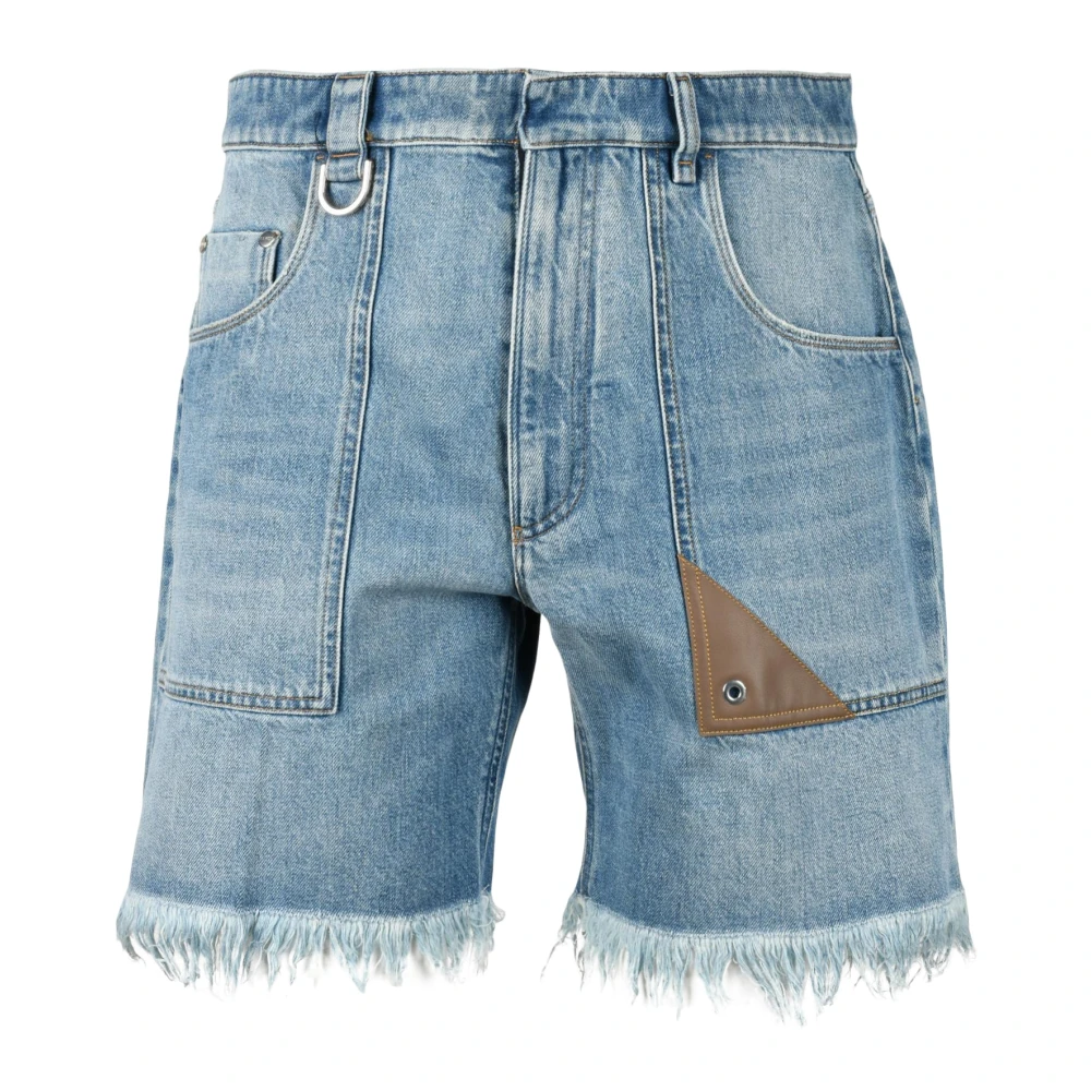 Fendi Katoenen Bermuda Shorts Blue Heren