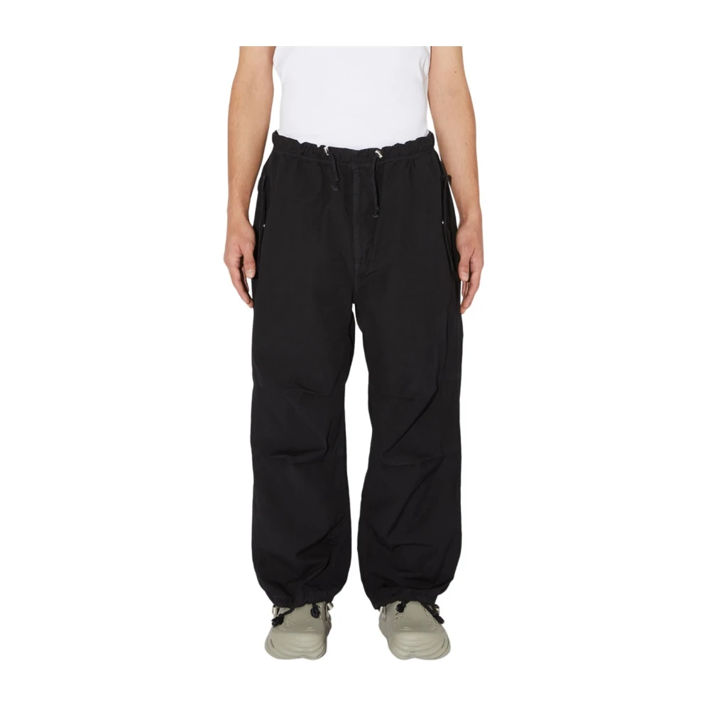 Amish Ripstop Parachute Katoenen Broek Black Heren