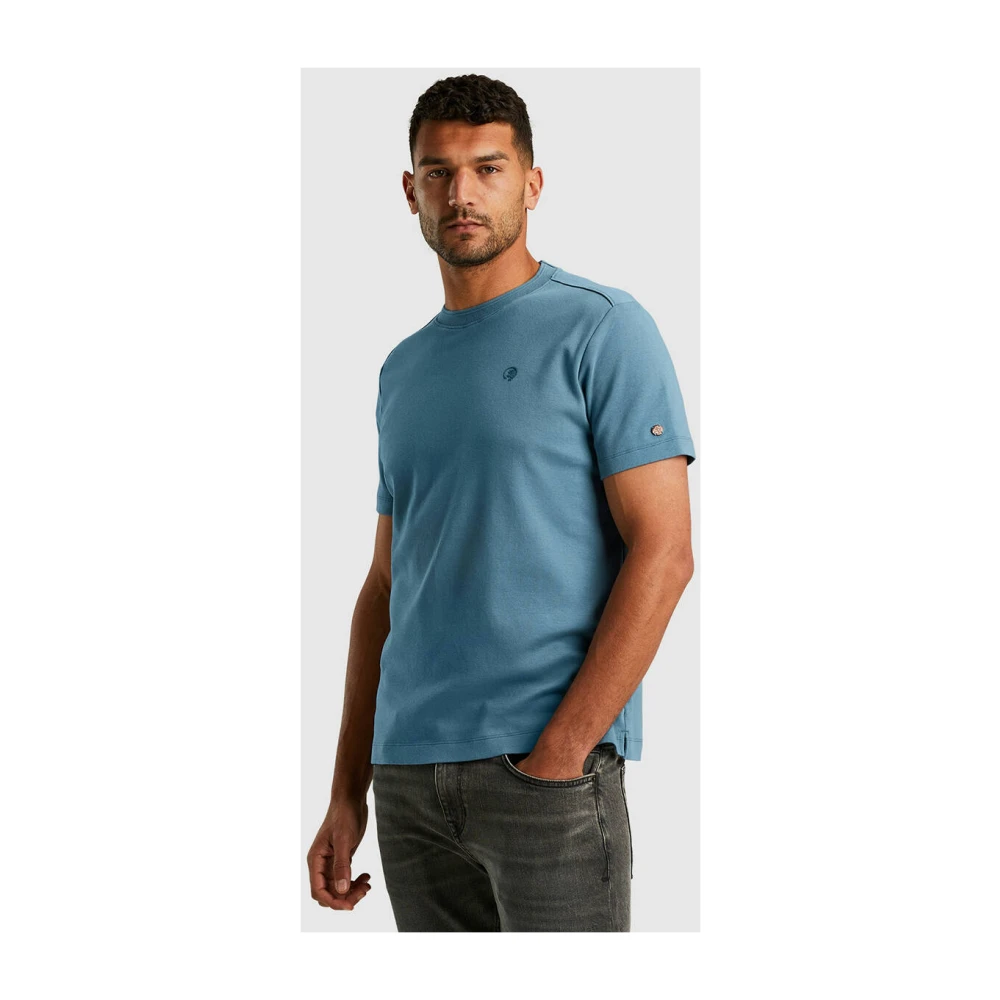 Cast Iron Korte Mouw T-shirt Regular Fit Blue Heren