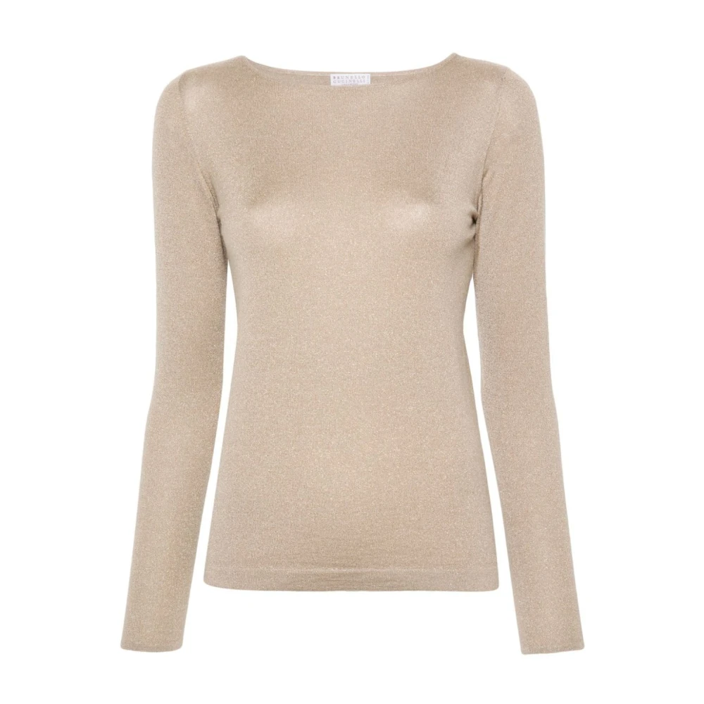 BRUNELLO CUCINELLI Casual Katoenen Jersey T-shirt Beige Dames