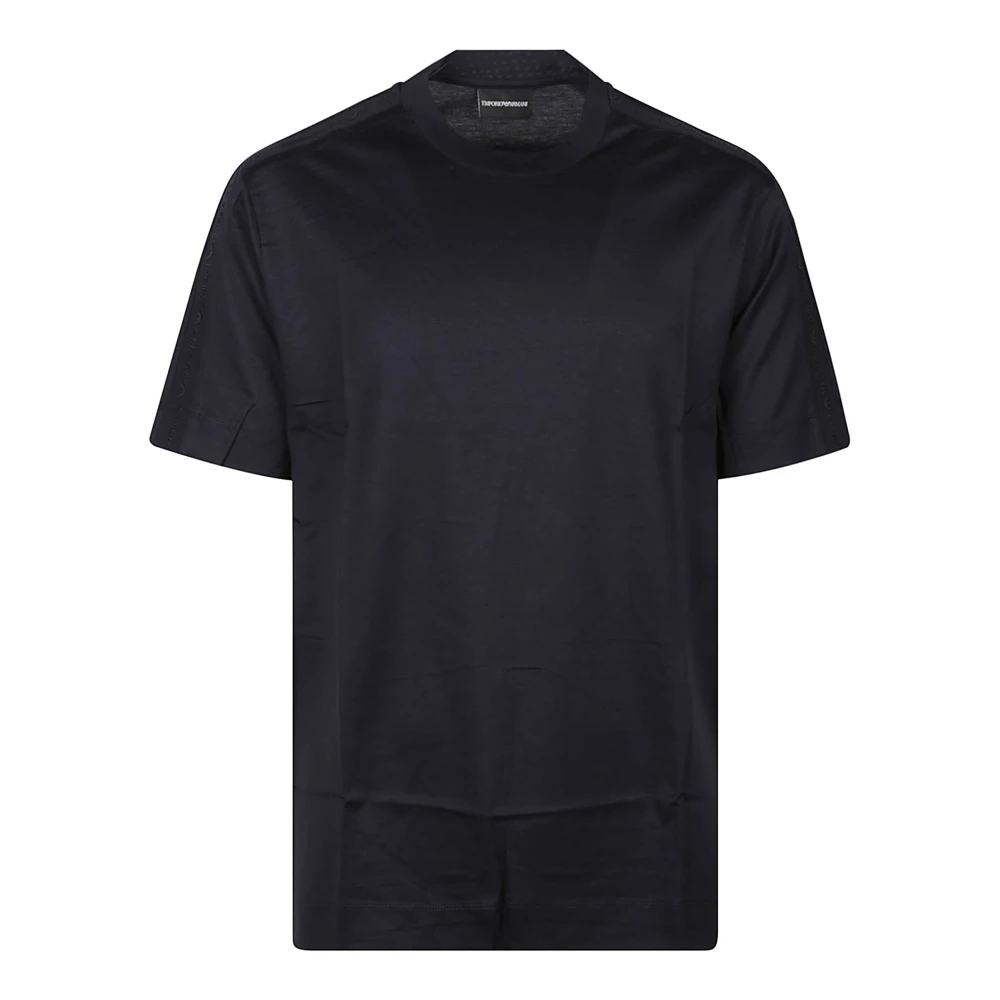 Emporio Armani Logo Print T-shirt Blue Heren