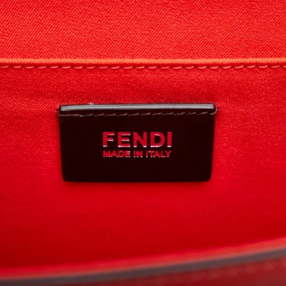 Fendi Vintage Pre-owned Leather handbags Orange Dames