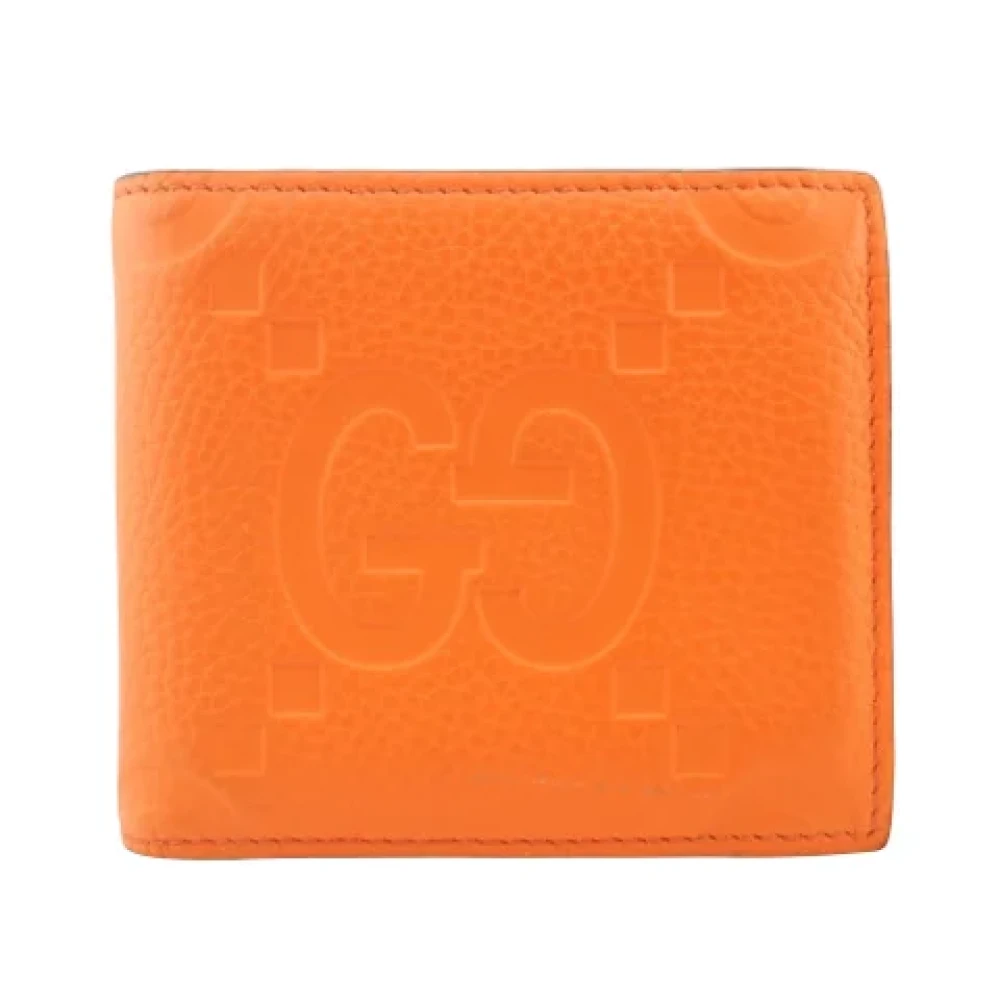 Gucci Vintage Pre-owned Leather wallets Orange Heren