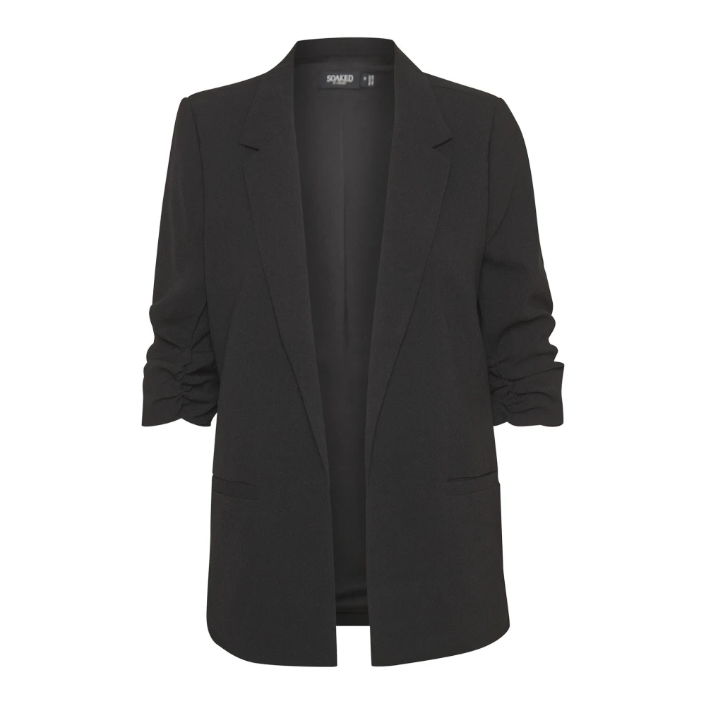 Soaked In Luxury Black Blazers, Female, Xl, Elegant Blazer - Classic Style