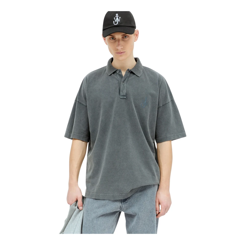 JW Anderson Polo Shirts Gray Heren