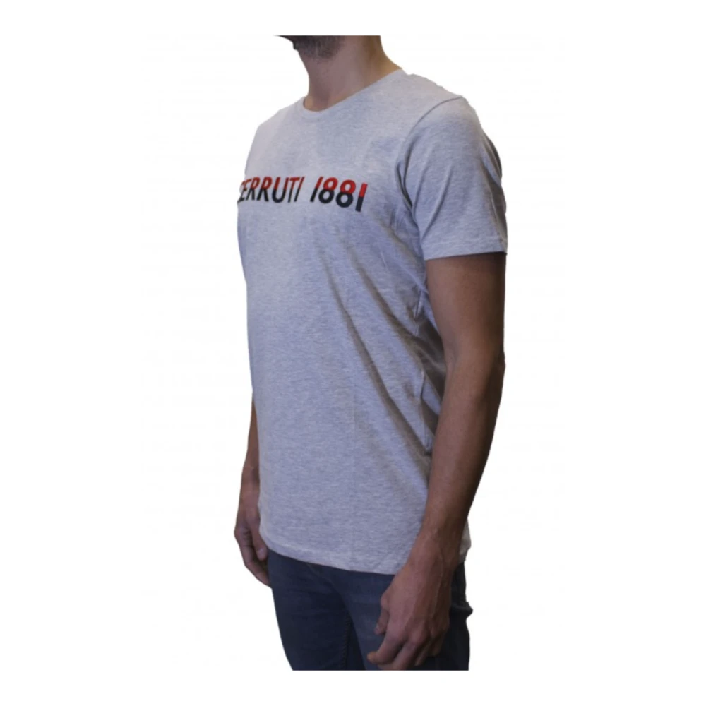 Cerruti 1881 Stretch Logo TShirt Gimignano Gray Heren