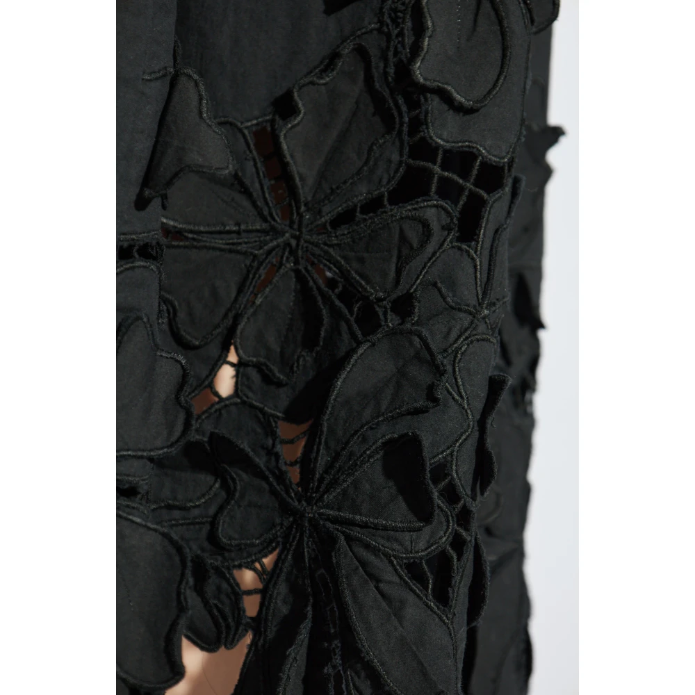 Forte Katoenen rok Black Dames
