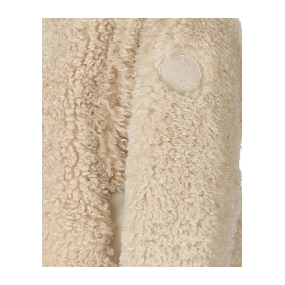 Save The Duck Beige Gevoerde Hoodie Jas Angelica Beige Dames