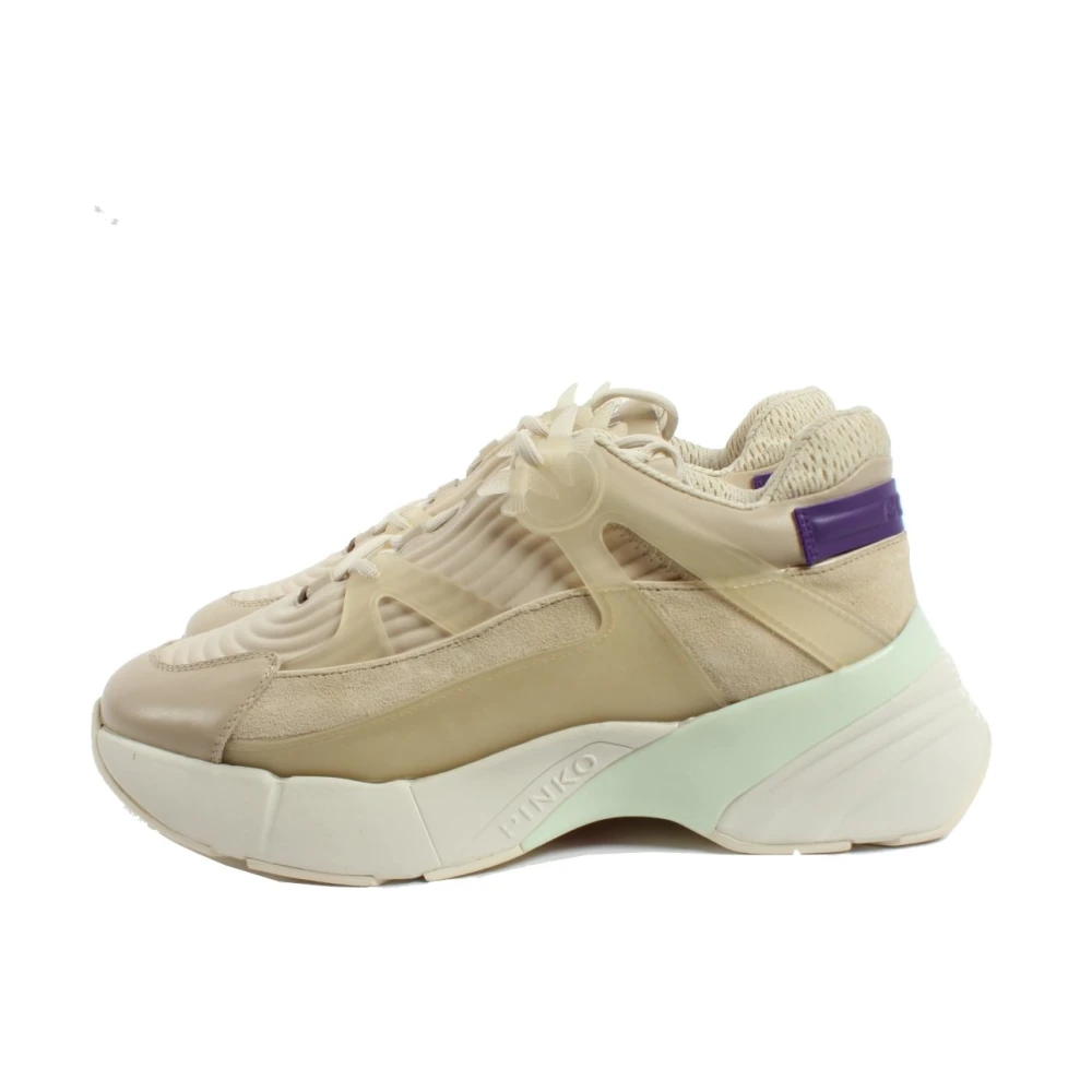 Pinko 1H210M Y84R Sneakers Dames Schoenen Beige