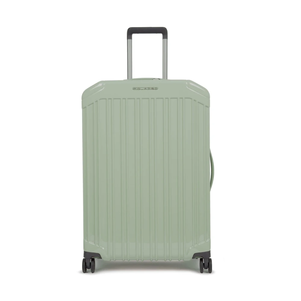 Piquadro Unisex Green Cabin Bags, One Size, Medium Size, Hardside Spinner
