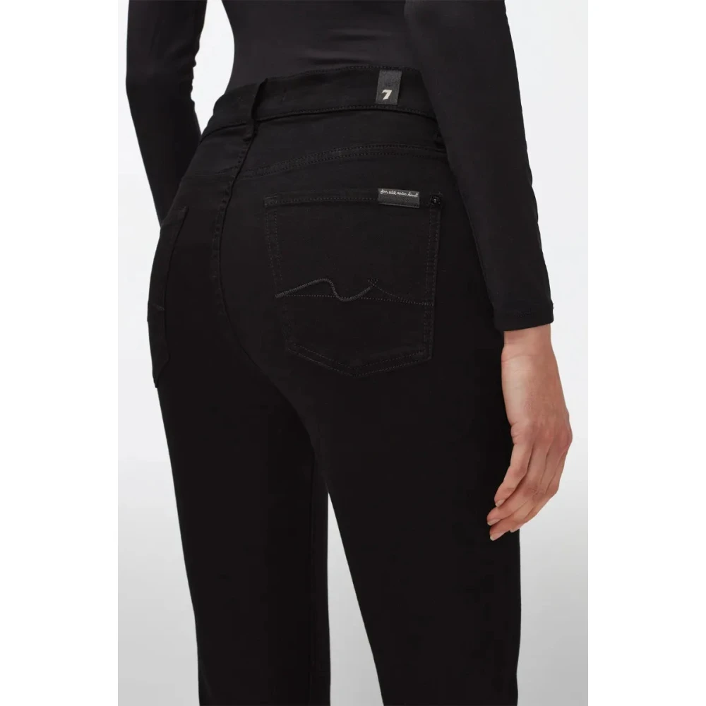 7 For All Mankind Jeans Flare Black Dames
